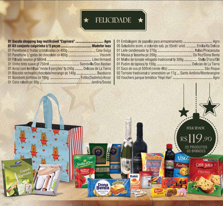 cesta De Natal Felicidade