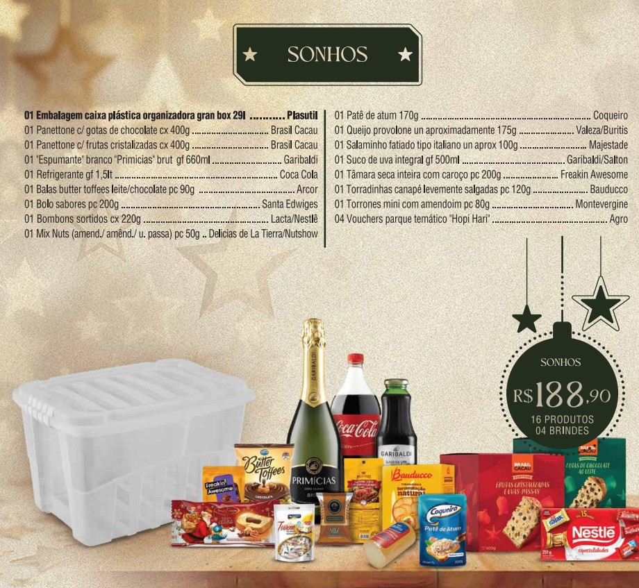 cestas De Natal Sonhos