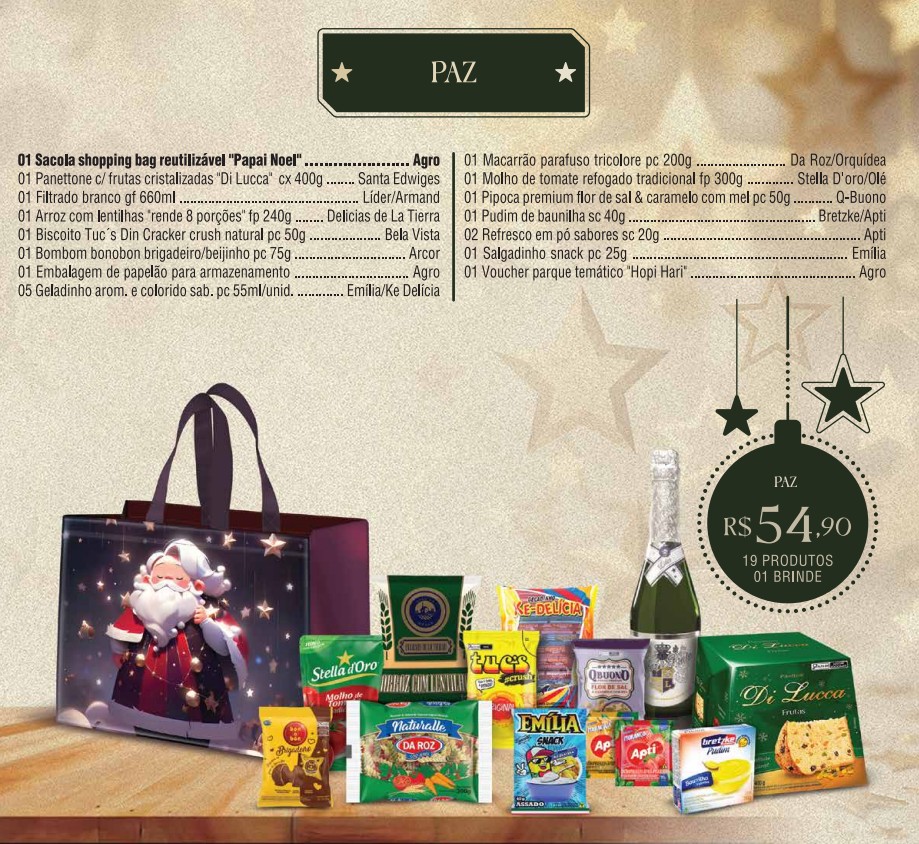 Cesta De Natal Paz